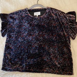 Current Elliot velvet top size 0